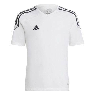 Children's Short Sleeved Football Shirt Adidas Tiro 23 White