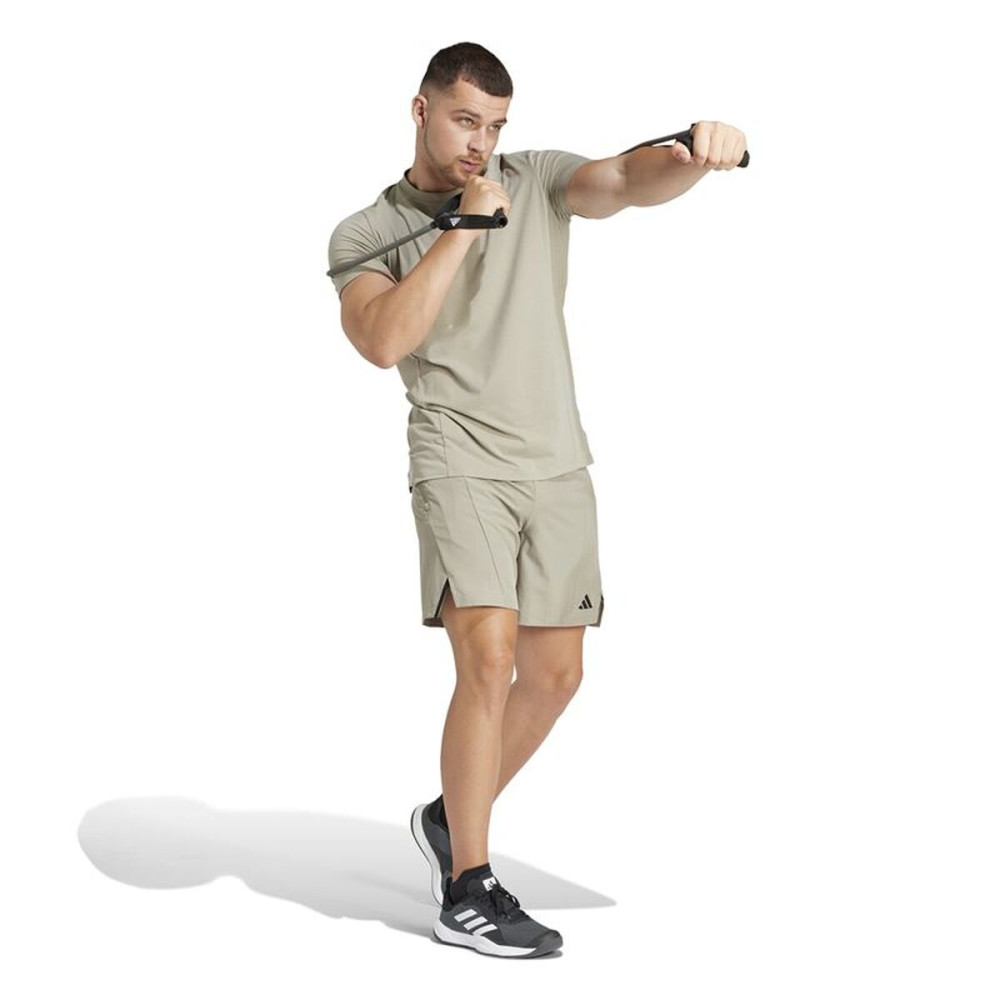 Men’s Short Sleeve T-Shirt Adidas Essentials D4T Grey