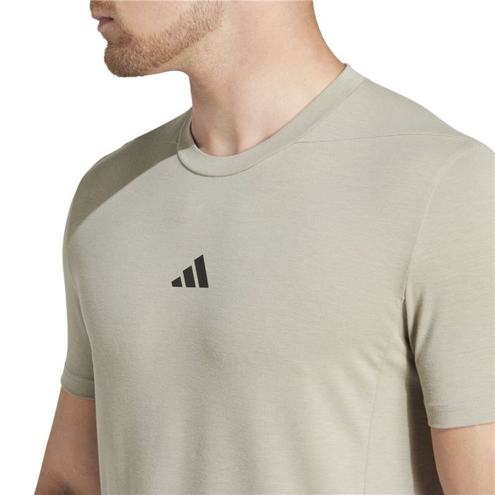 Men’s Short Sleeve T-Shirt Adidas Essentials D4T Grey