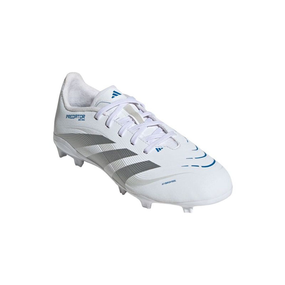 Childrens Football Boots Adidas Predator League Fg/Mg White
