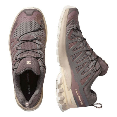 Trail running shoes for women Salomon Xa Pro 3D V9 Light brown
