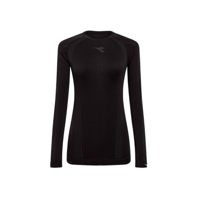 Women's long sleeve T-shirt Diadora Stratozero Black Running