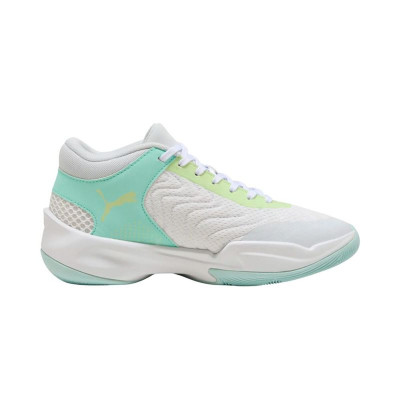 Basketball Shoes for Children Puma Court Pro 2 White Green
