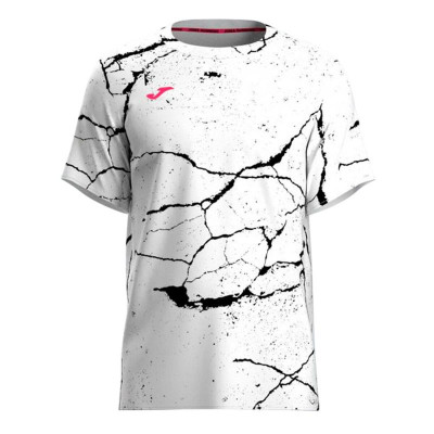 Men’s Short Sleeve T-Shirt Joma Sport R-Night Pro White Black