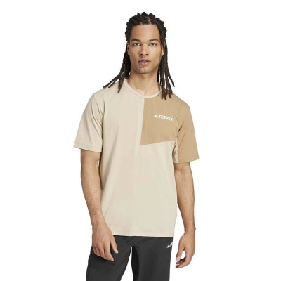 Men’s Short Sleeve T-Shirt Adidas Beige