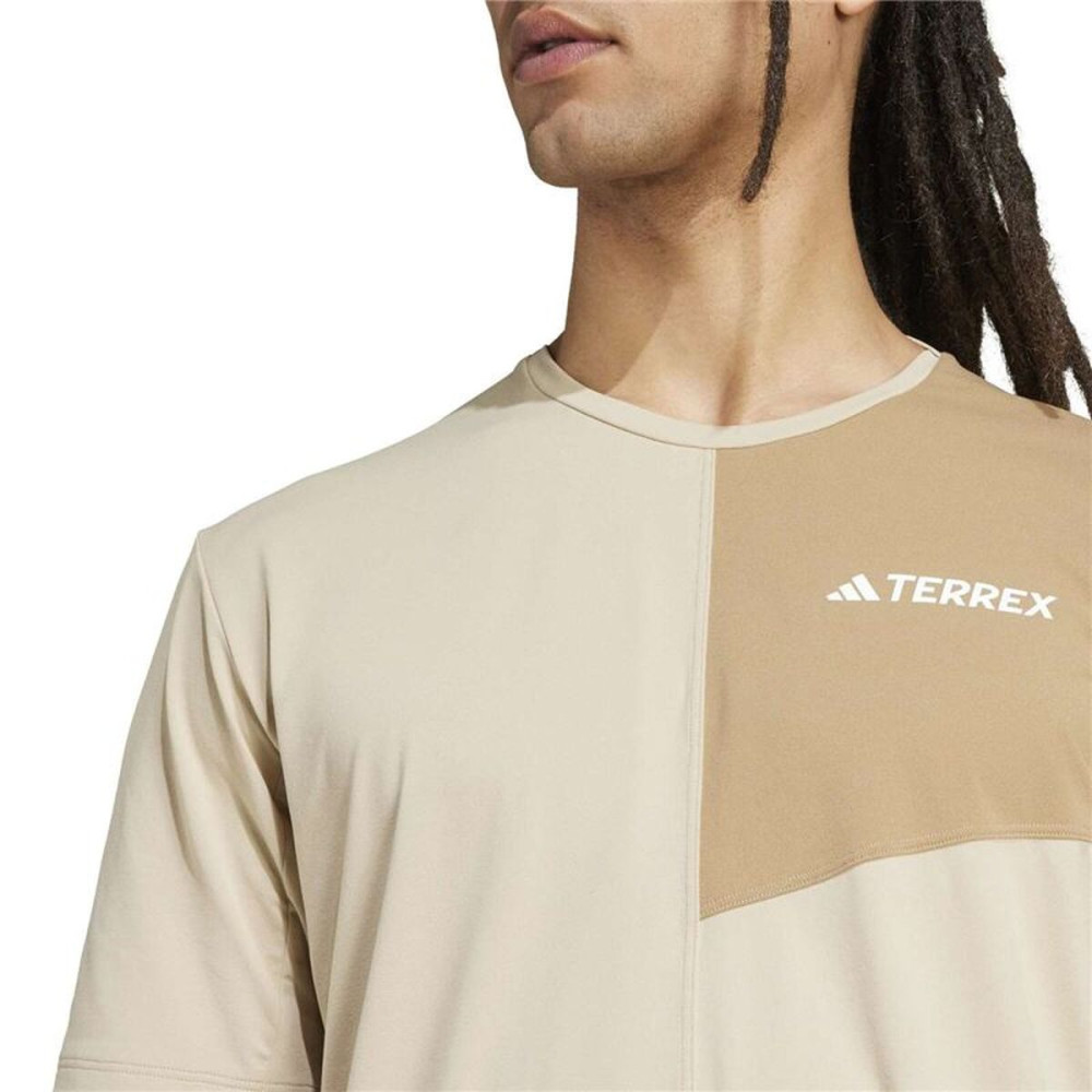 Men’s Short Sleeve T-Shirt Adidas Beige