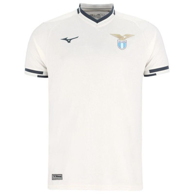 Men's Short-sleeved Football Shirt Mizuno Lazio Away White