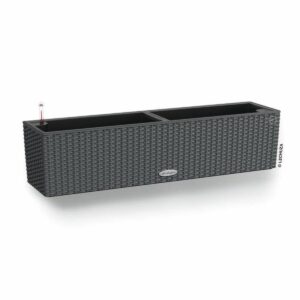 Plant pot Lechuza Black Grey polypropylene