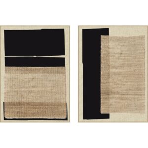 Painting Home ESPRIT Brown Black Modern 103 x 4,5 x 143 cm (2 Units)