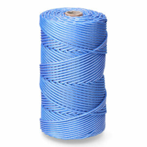 Shoelace, cord EDM 87913 Blue White polypropylene 5 mm x 200 m Braiding