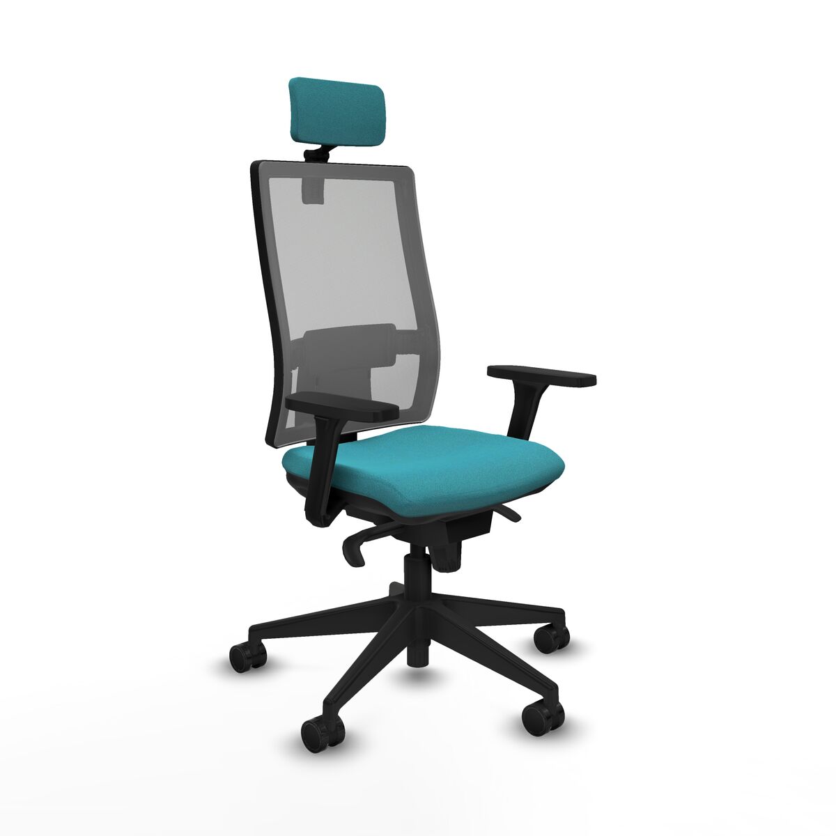 Office Chair Piqueras y Crespo 3D066N2 Turquoise