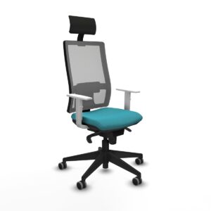 Office Chair with Headrest Piqueras y Crespo 4B066G1 Turquoise