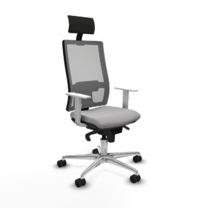 Office Chair with Headrest Piqueras y Crespo 4B086N1 Light grey