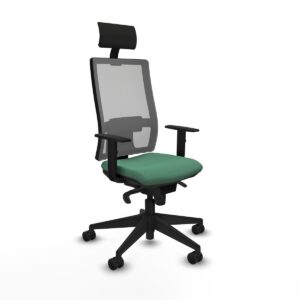 Office Chair with Headrest Piqueras y Crespo 1D066N1 Emerald Green