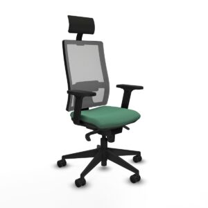 Office Chair with Headrest Piqueras y Crespo 2D066N1 Emerald Green