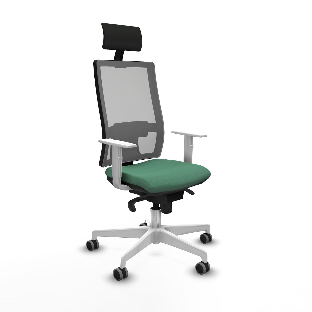 Office Chair with Headrest Piqueras y Crespo 4B026G1 Emerald Green