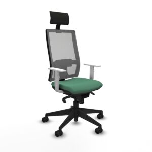 Office Chair with Headrest Piqueras y Crespo 4B066N1 Emerald Green