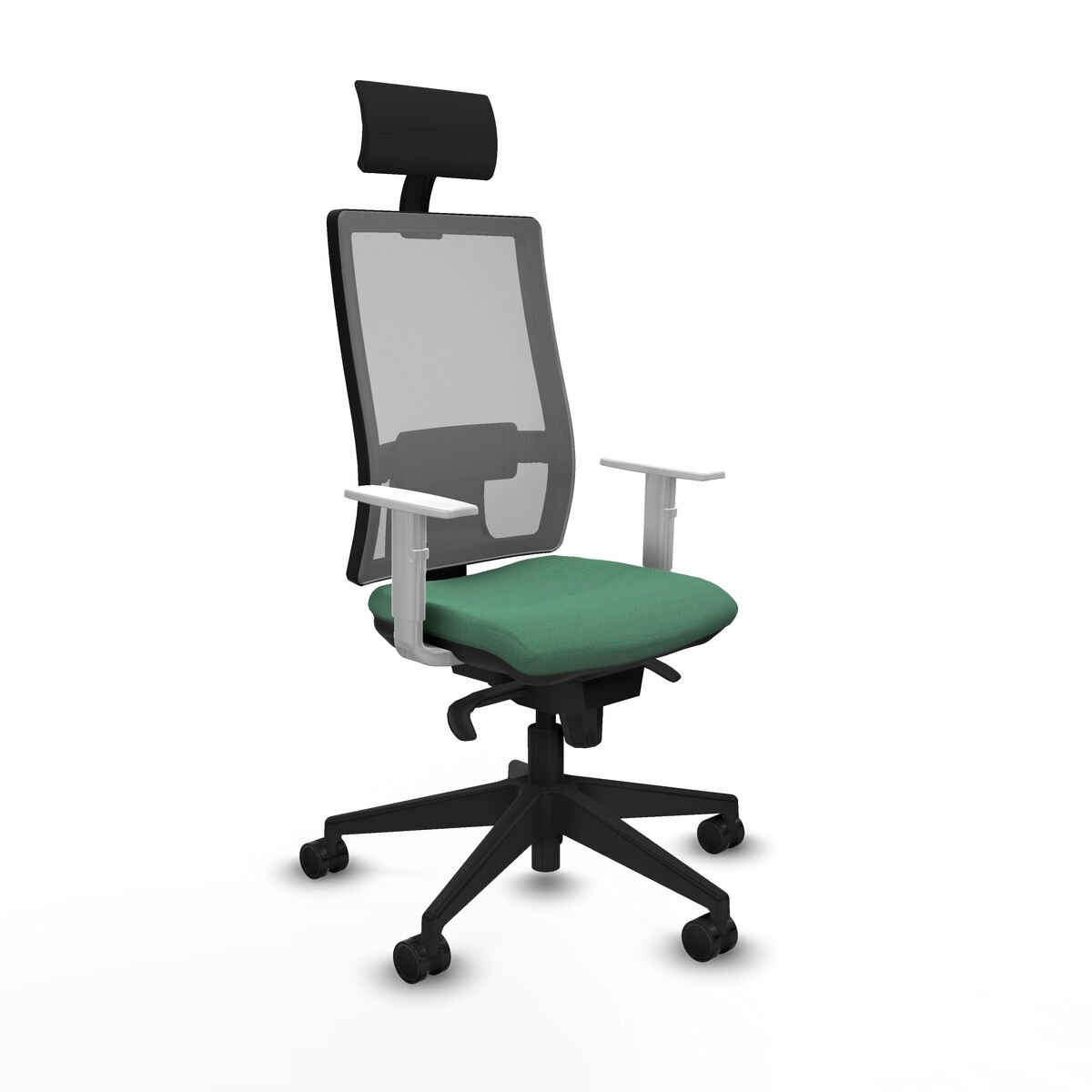 Office Chair with Headrest Piqueras y Crespo 4B066N1 Emerald Green