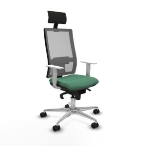Office Chair with Headrest Piqueras y Crespo 4B086N1 Emerald Green