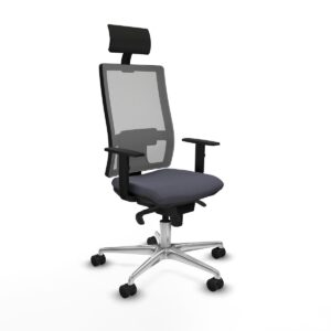 Office Chair with Headrest Piqueras y Crespo 1D086N1 Dark grey