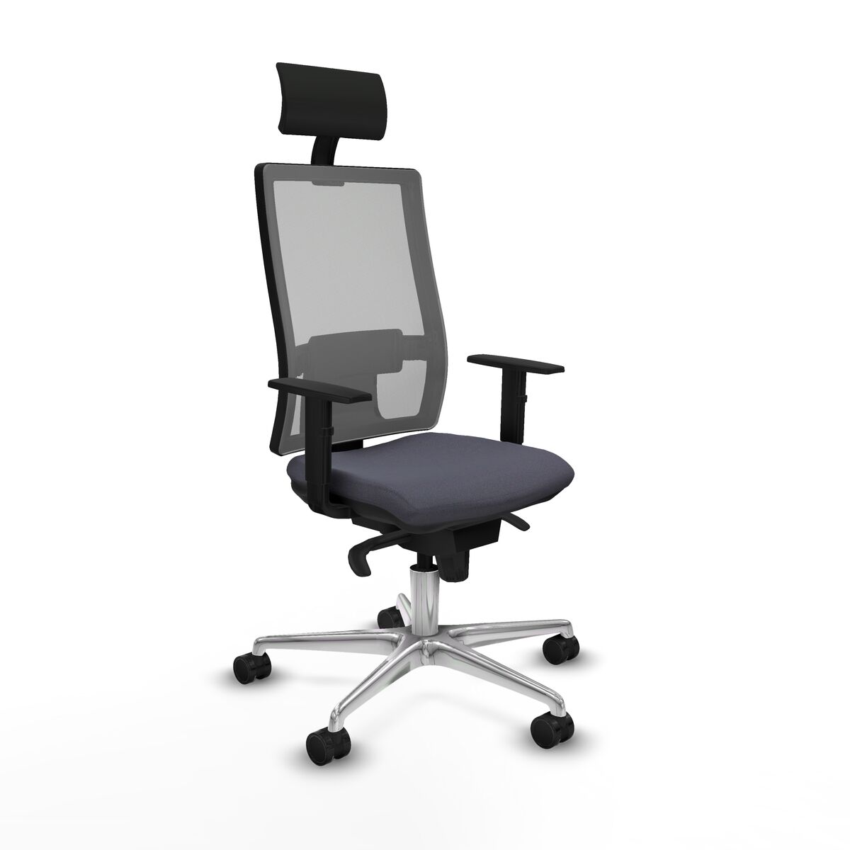 Office Chair with Headrest Piqueras y Crespo 1D086N1 Dark grey