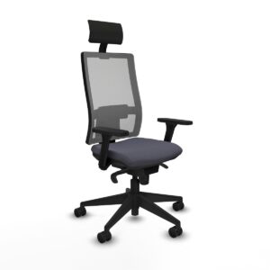 Office Chair with Headrest Piqueras y Crespo 3D066N1 Dark grey