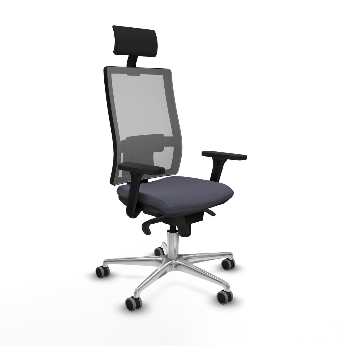 Office Chair with Headrest Piqueras y Crespo 3D086G1 Dark grey