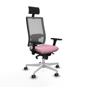 Office Chair with Headrest Piqueras y Crespo 3D026G1 Pink