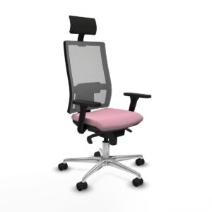 Office Chair with Headrest Piqueras y Crespo 3D086N1 Pink