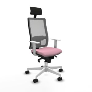 Office Chair with Headrest Piqueras y Crespo 4B026N1 Pink