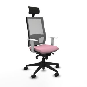 Office Chair with Headrest Piqueras y Crespo 4B066N1 Pink