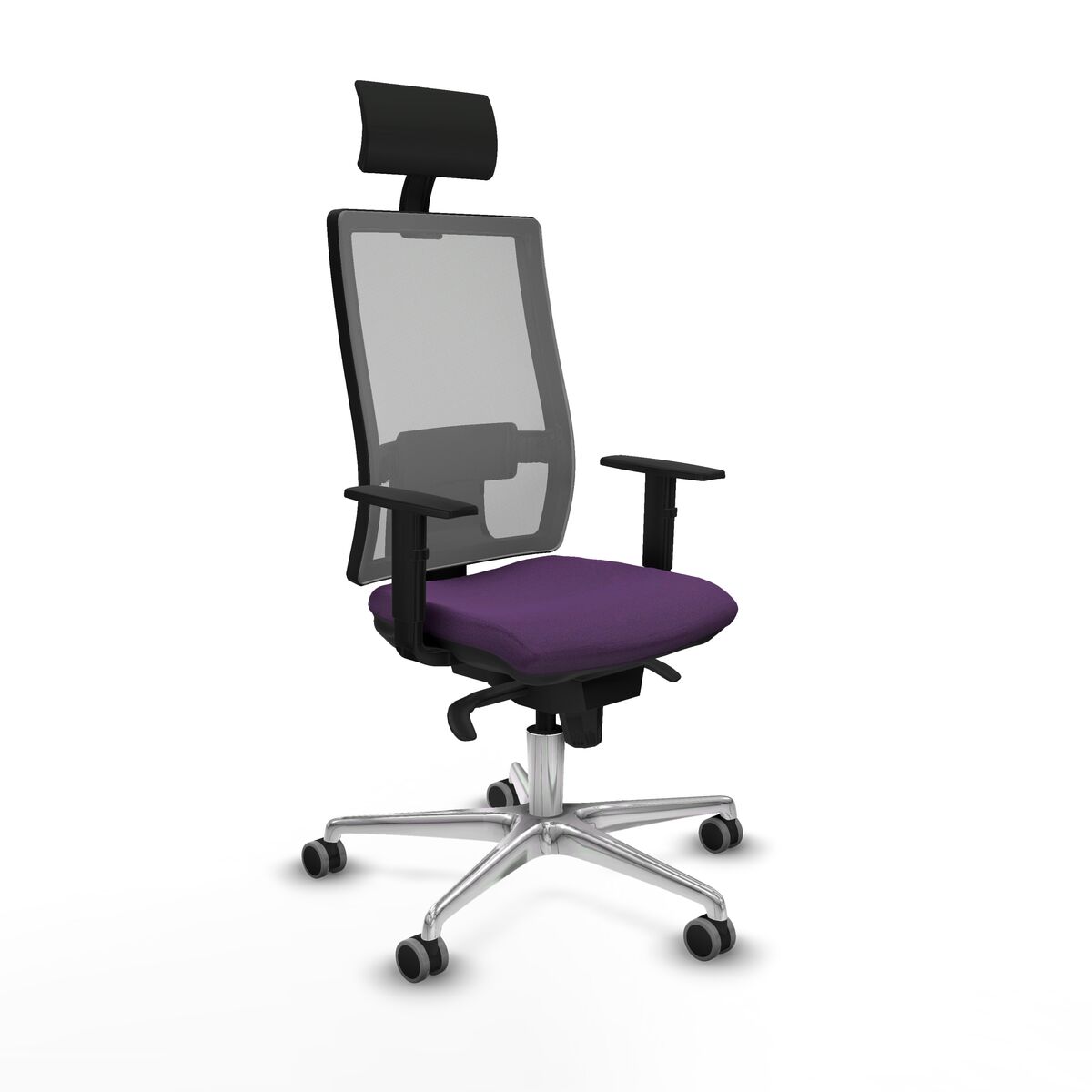 Office Chair with Headrest Piqueras y Crespo 1D086G1 Purple