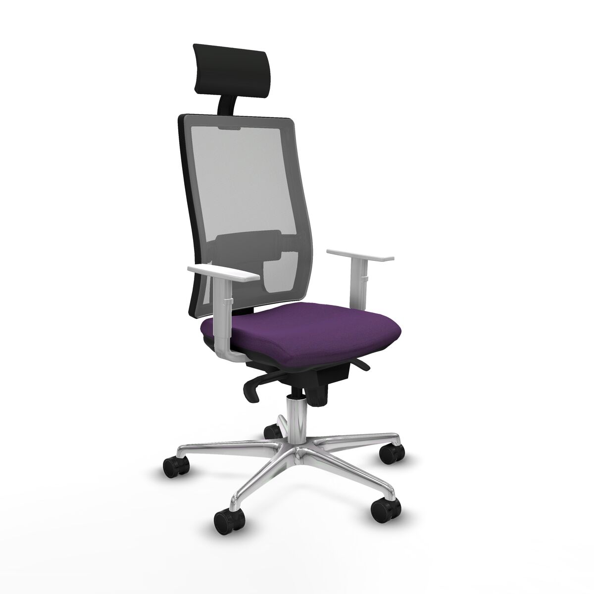 Office Chair with Headrest Piqueras y Crespo 4B086N1 Purple
