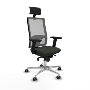 Office Chair with Headrest Piqueras y Crespo 2D086G1 Black