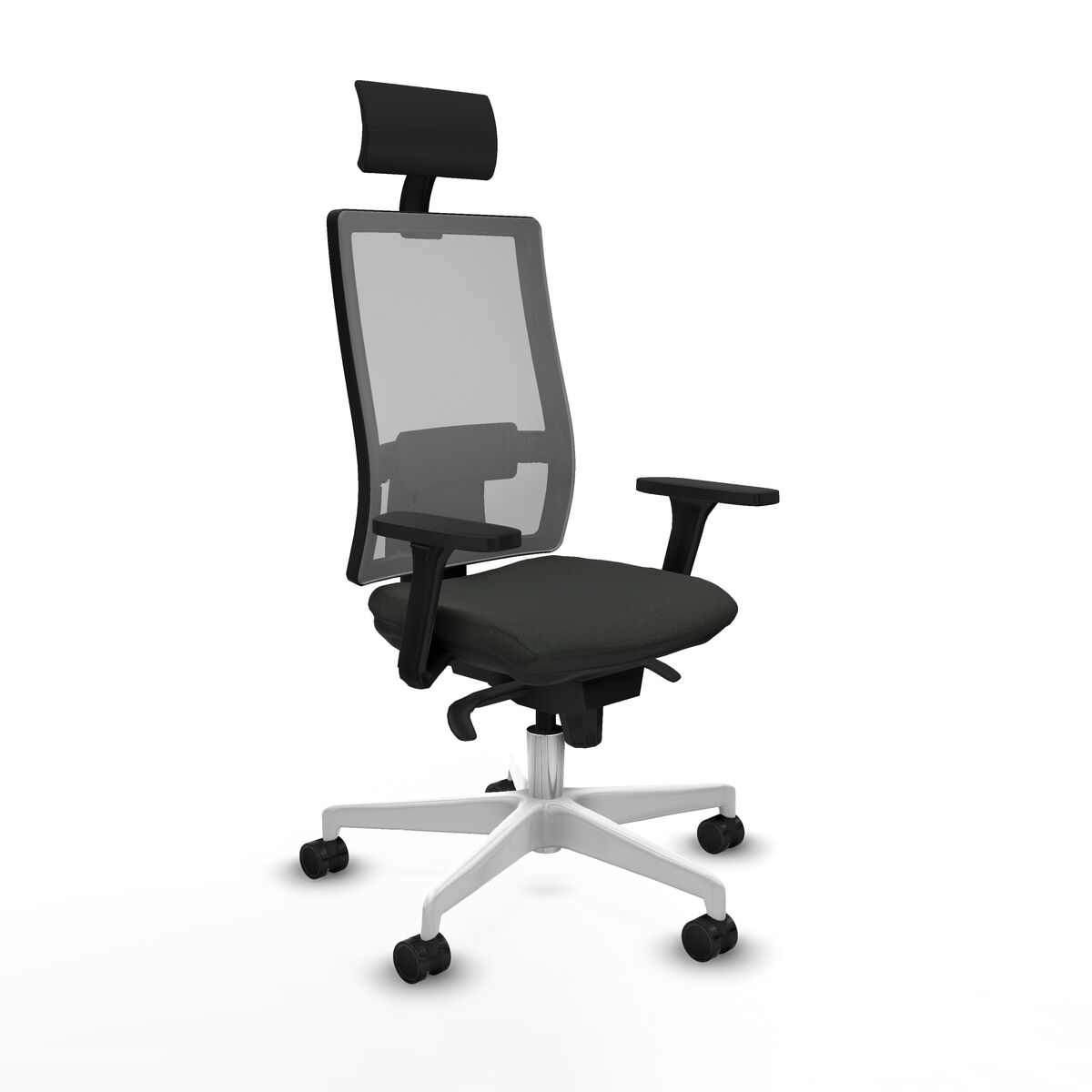 Office Chair with Headrest Piqueras y Crespo 3D026N1 Black