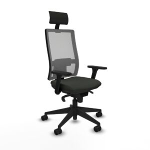 Office Chair with Headrest Piqueras y Crespo 3D066N1 Black