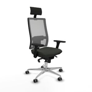 Office Chair with Headrest Piqueras y Crespo 3D086G1 Black