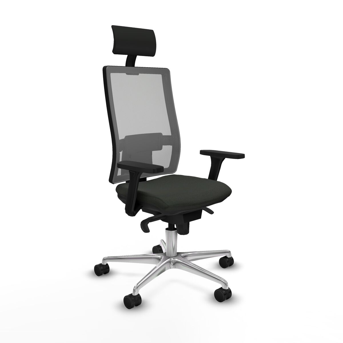 Office Chair with Headrest Piqueras y Crespo 3D086N1 Black