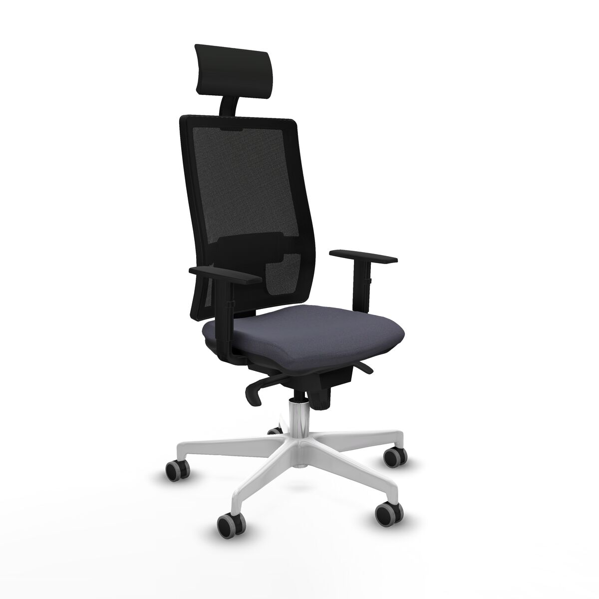 Office Chair with Headrest Piqueras y Crespo 1D026G1 Dark grey