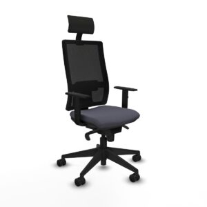 Office Chair with Headrest Piqueras y Crespo 1D066N1 Dark grey