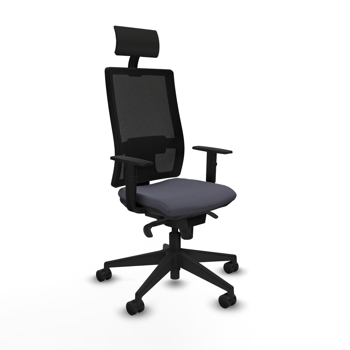 Office Chair with Headrest Piqueras y Crespo 1D066N1 Dark grey