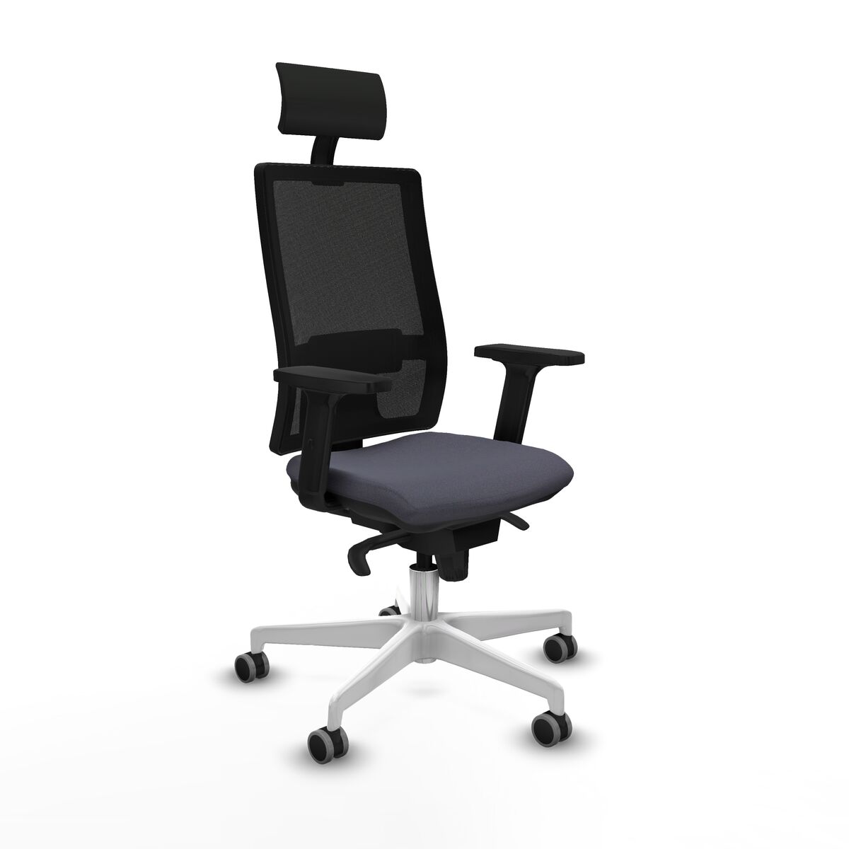 Office Chair with Headrest Piqueras y Crespo 2D026G1 Dark grey
