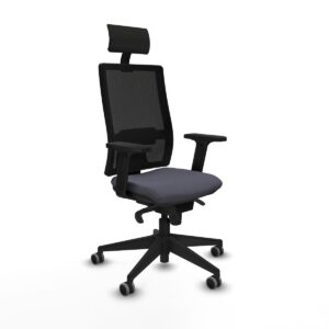 Office Chair with Headrest Piqueras y Crespo 2D066G1 Dark grey