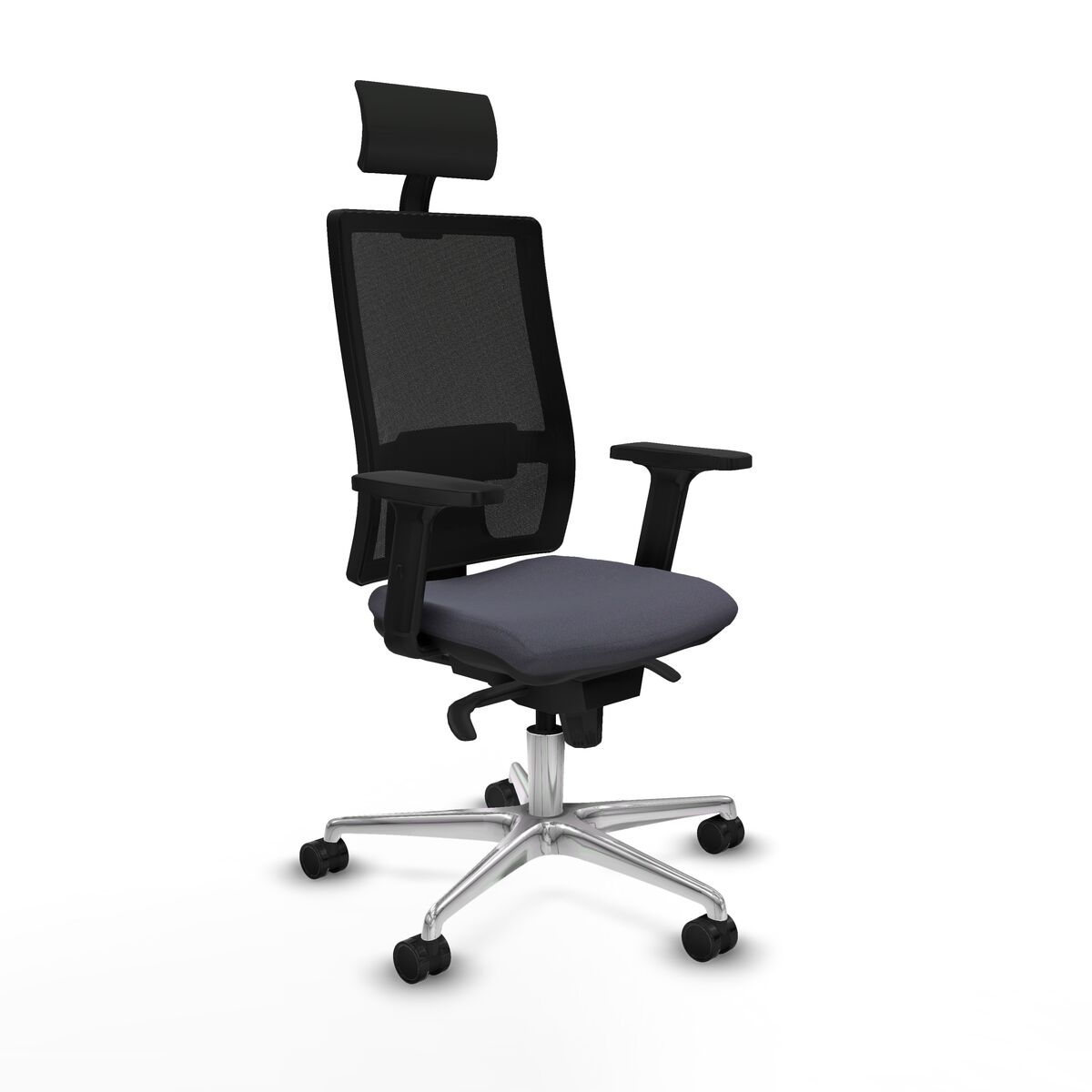 Office Chair with Headrest Piqueras y Crespo 2D086N1 Dark grey
