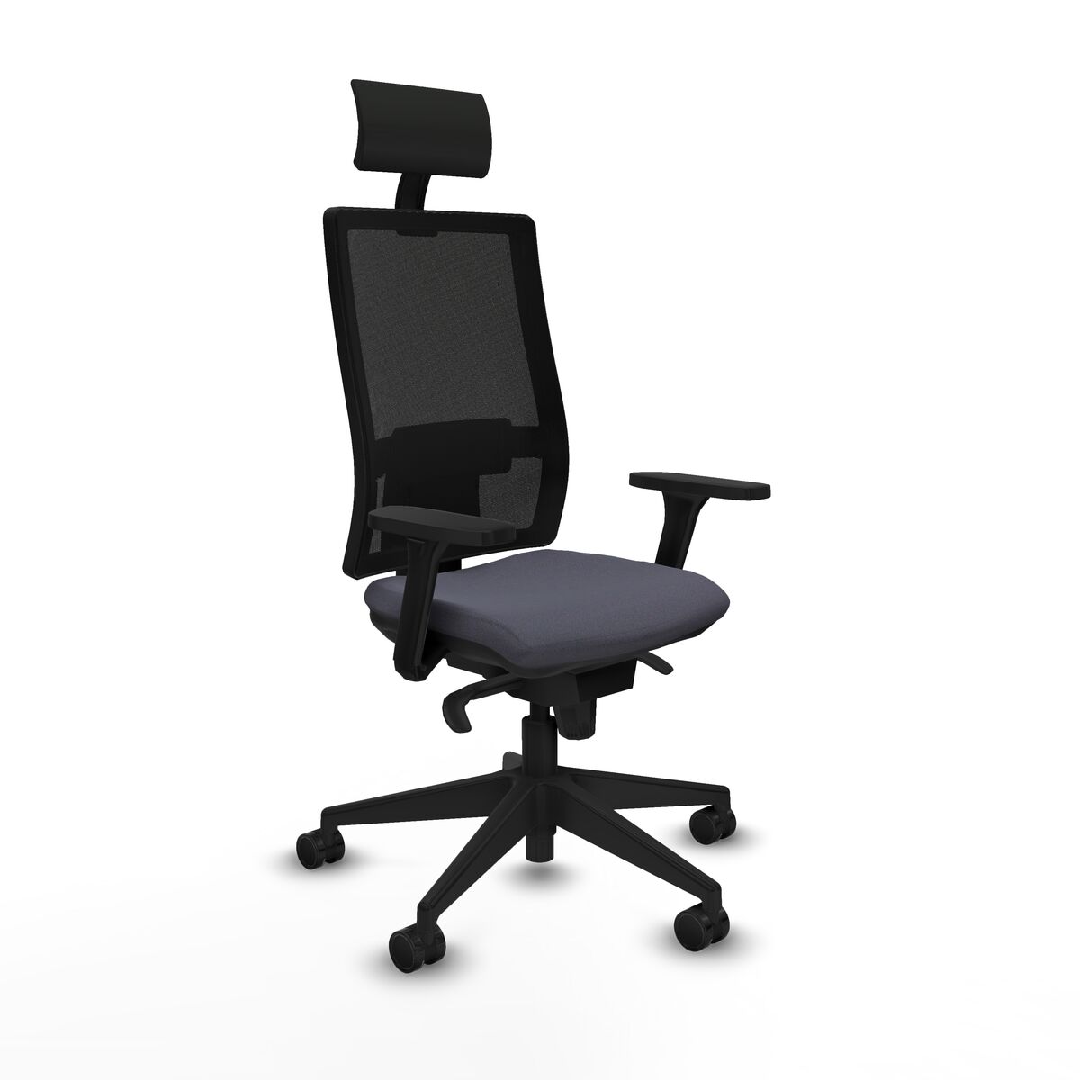 Office Chair with Headrest Piqueras y Crespo 3D066N1 Dark grey