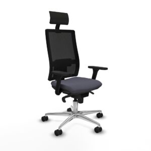 Office Chair with Headrest Piqueras y Crespo 3D086N1 Dark grey