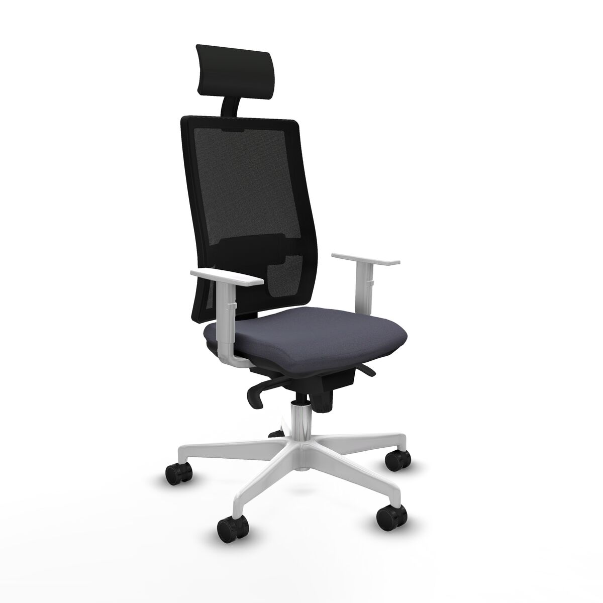 Office Chair with Headrest Piqueras y Crespo 4B026N1 Dark grey