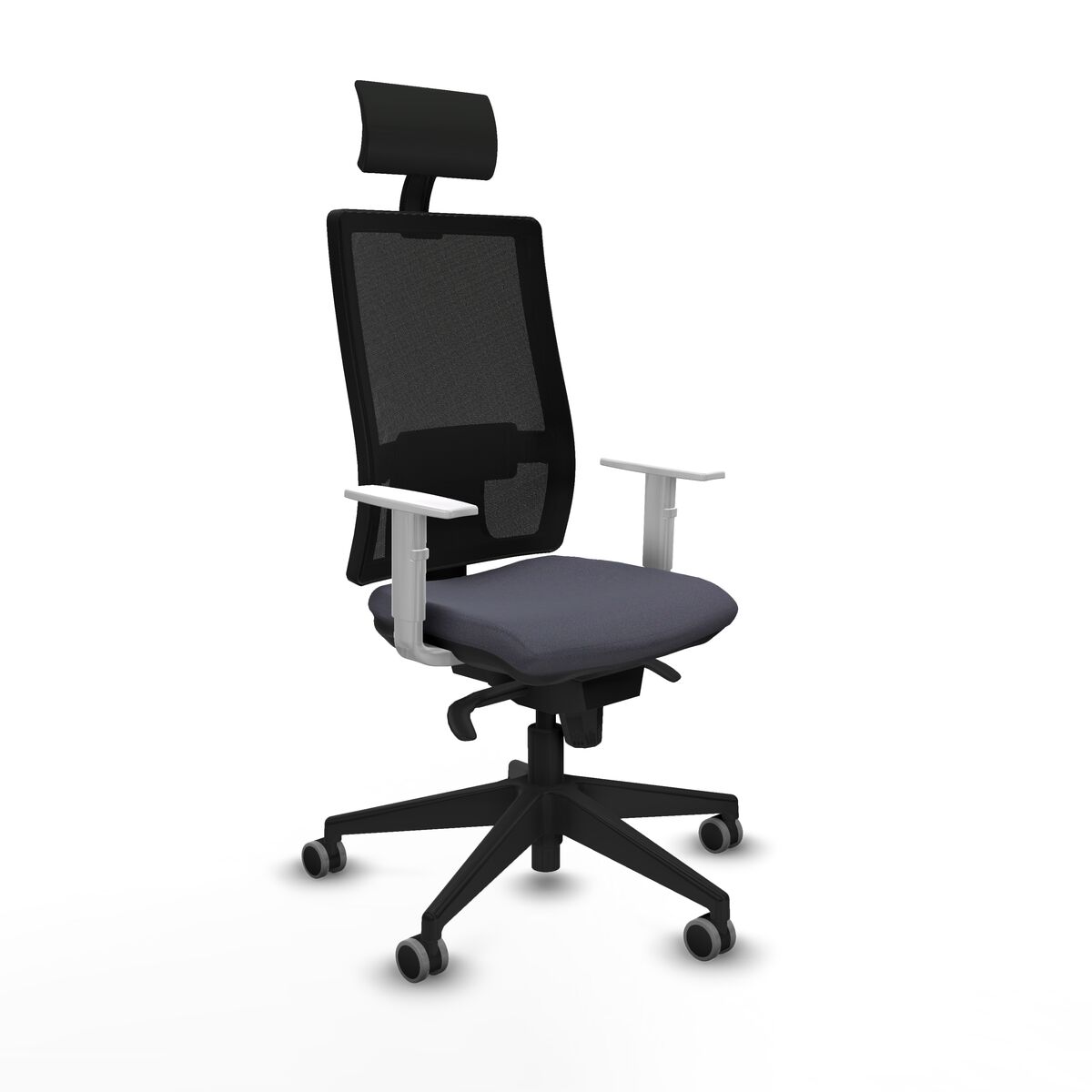 Office Chair with Headrest Piqueras y Crespo 4B066G1 Dark grey