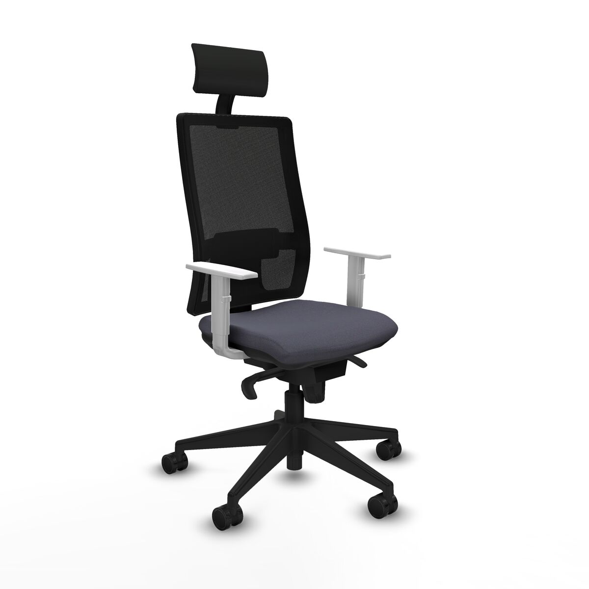 Office Chair with Headrest Piqueras y Crespo 4B066N1 Dark grey
