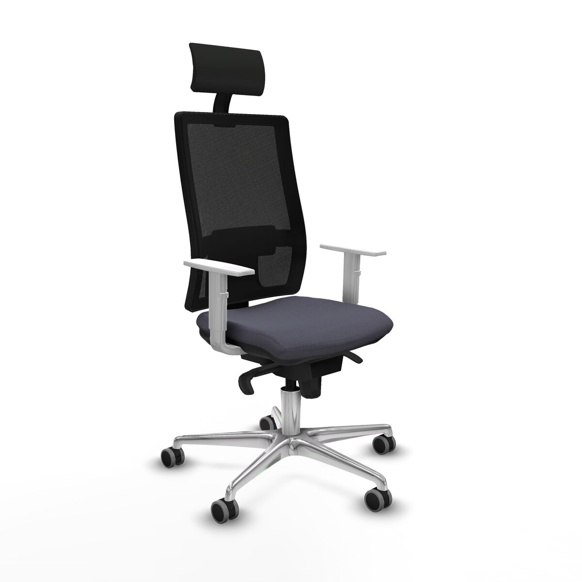 Office Chair with Headrest Piqueras y Crespo 4B086G1 Dark grey